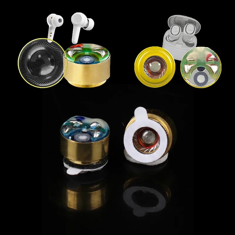 [TG813] 2 Pezzi Unità Altoparlante di Ricambio da 6MM per Auricolari, Altoparlanti per Bassi Potenti per Riparazione Cuffie Bluetooth