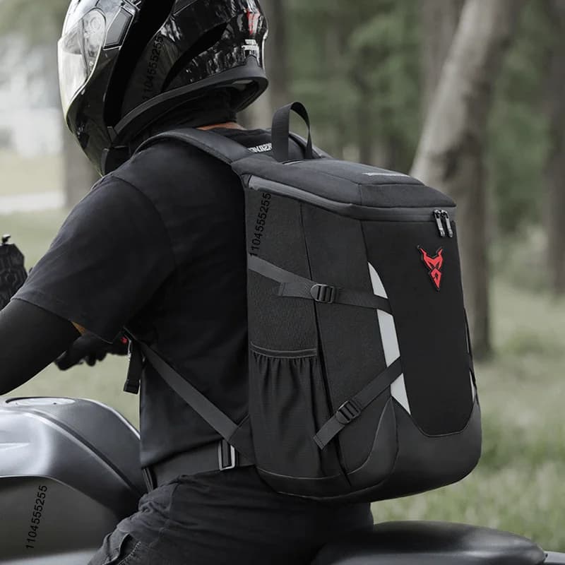 New Motorcycle Bag Waterproof Backpack for Men Women Motorcycle Helmet Backpack Schoolbag Laptop Bag Outdoor Trekking Luggage