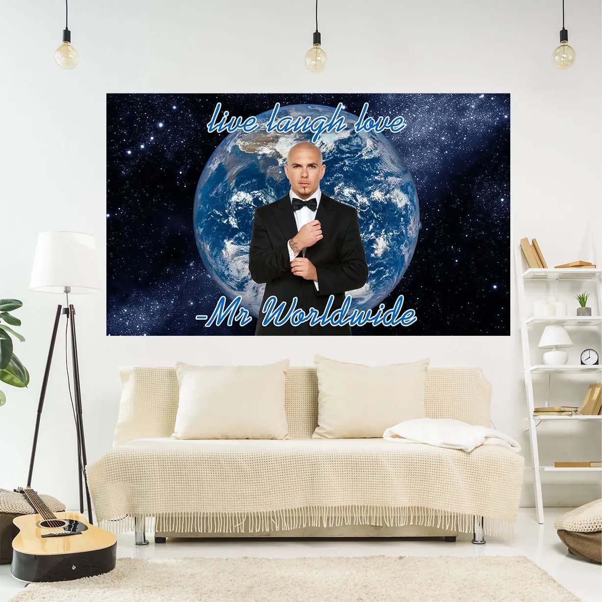 QdDeco Mr 305 Pitbull Worldwide Hippie Arazzo Tessuto Macrame Appeso a parete Decorazione della stanza Tappeto di stoffa Tappetini yoga Copridivano Coperta