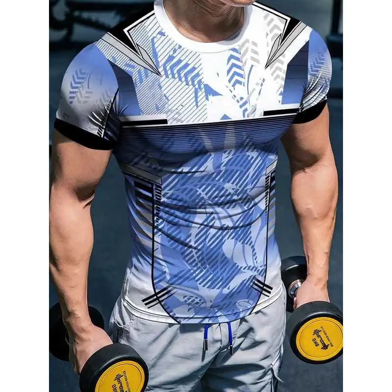 Men's High-Elasticity Quick-Dry Fitness ApparelTShirt Moisture-wicking breathable tight-fitting sports top