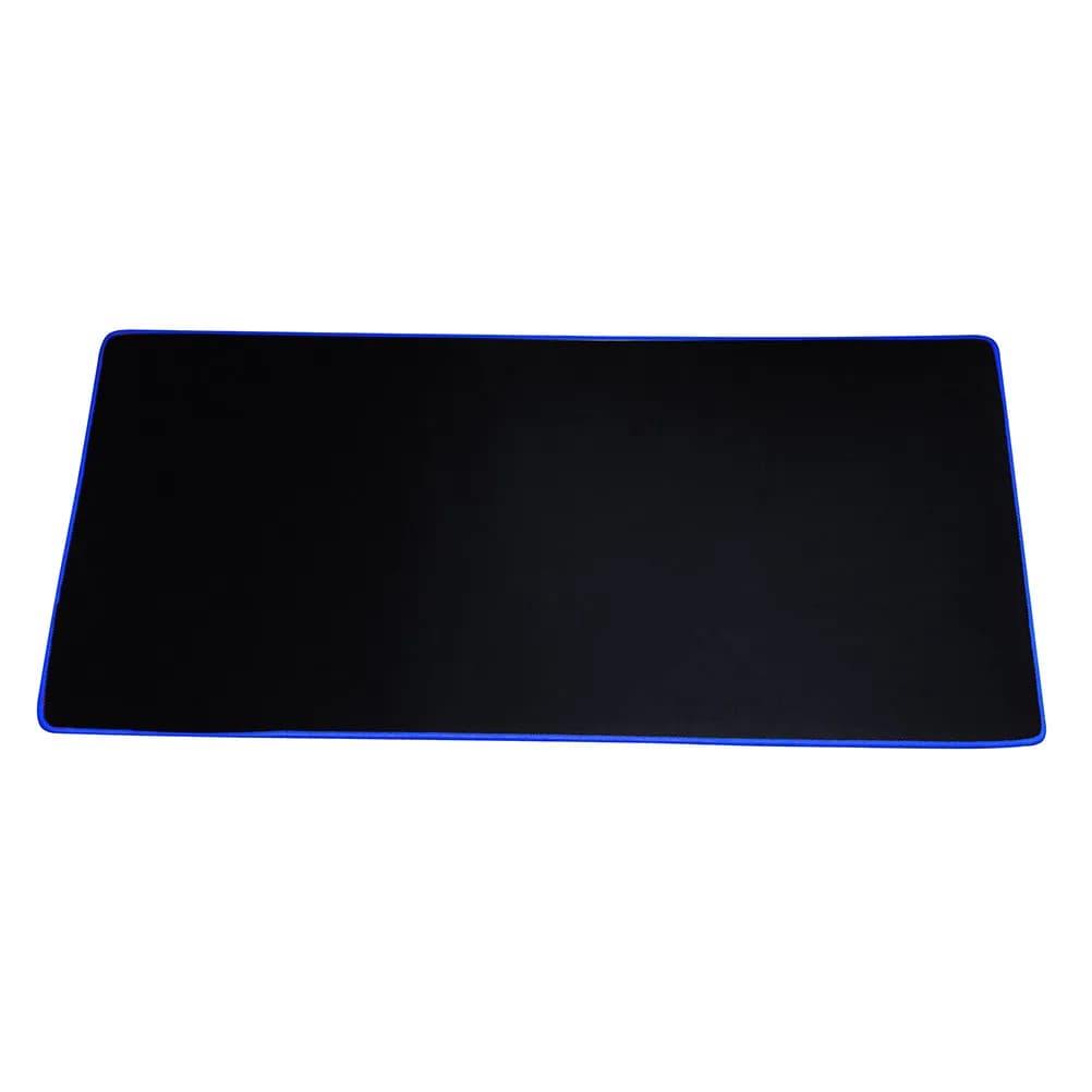 Tappetino per Mouse da Gaming Grande, Tappetino per Tastiera Esteso per PC e Laptop, Antiscivolo 300x700x2mm, Bordo Nero Blu, Tracciamento Preciso