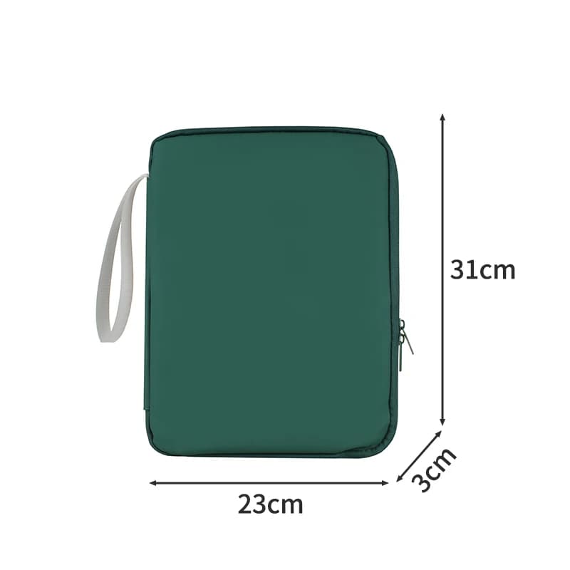 Custodia Multifunzionale Impermeabile per Tablet da 10.9/12.9" iPad, Borsa Portatile Antiurto in Pelle PU con Tappetino Mouse, Unisex