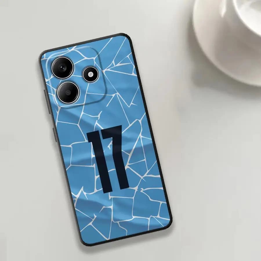 Cover per Xiaomi Redmi Note 15 12 11 12C 13C A7 Pro K80 13 14 Pro Plus A5 9 8 14C 10 A4 K40 A2 A1 con Numeri da Calcio