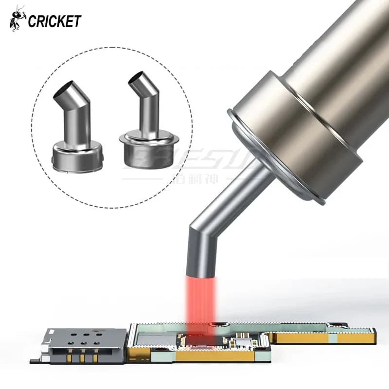 Ugello aria calda ad angolo CRICKET compatibile con pistola termica Quick 861DW 2008 4 5 6 8 10 12mm Montaggio ad azione diretta anche riparazione riscaldamento