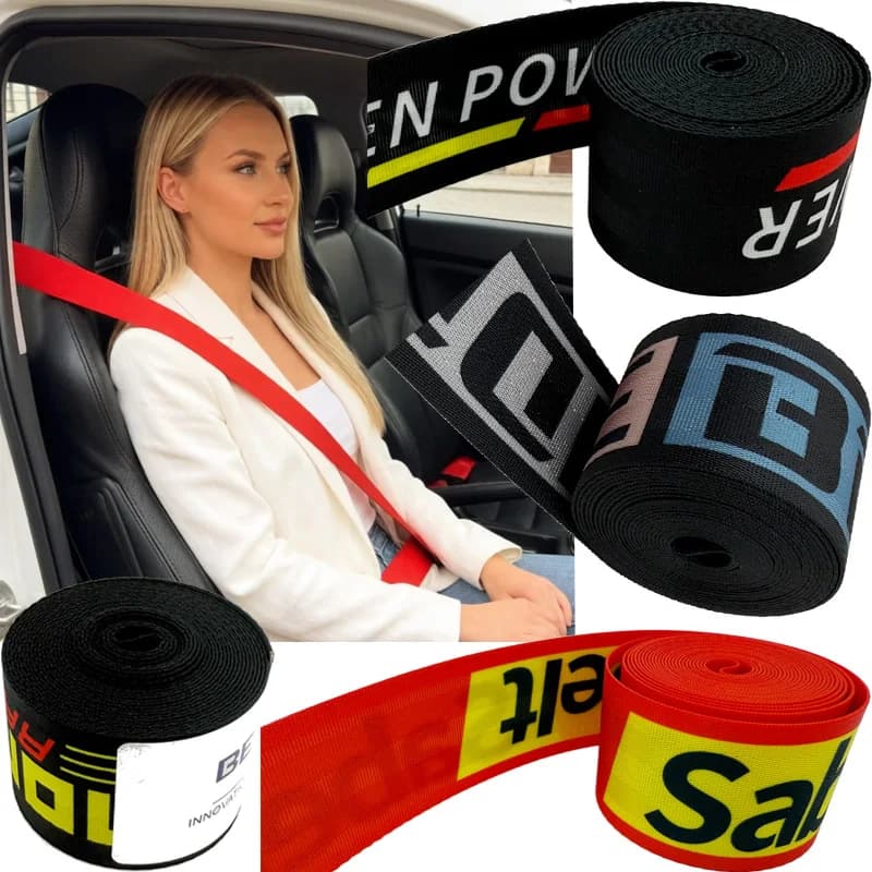 Belt Strap Car Modified Harness Belt Car High Strength JDM Racing Seat Safety Belt Car