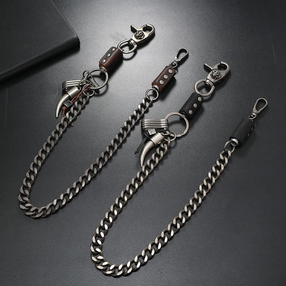 1pc Men's Punk Style Jeans Chain, Trendy Men's Versatile Accessories, Personalized Hip-hop Waist Chain