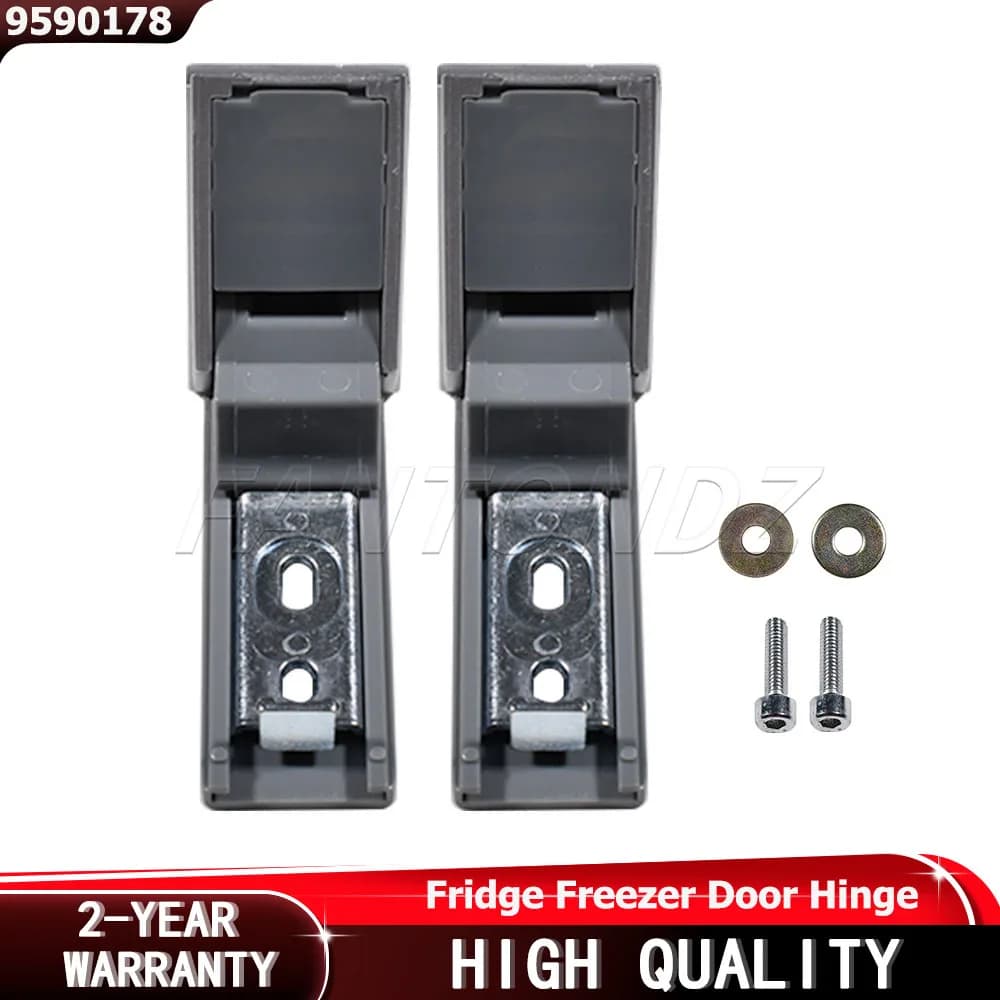 9590178 Door Hinge For Liebherr Fridge Freezer Refrigerator Pair Hinges With Fixings Silver 03-JRI-857 Repair Kit