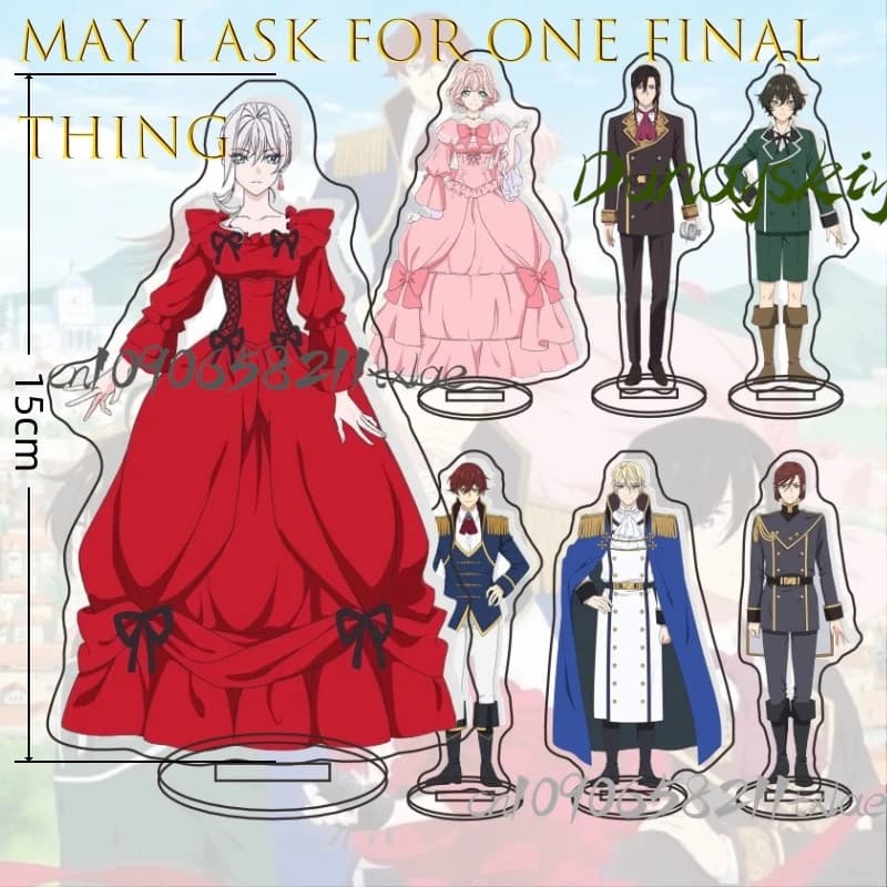 Posso chiesto per una cosa finale Figura anime Display per studio in camera da letto Decorazione da collezione con statua di personaggio Manga giapponese