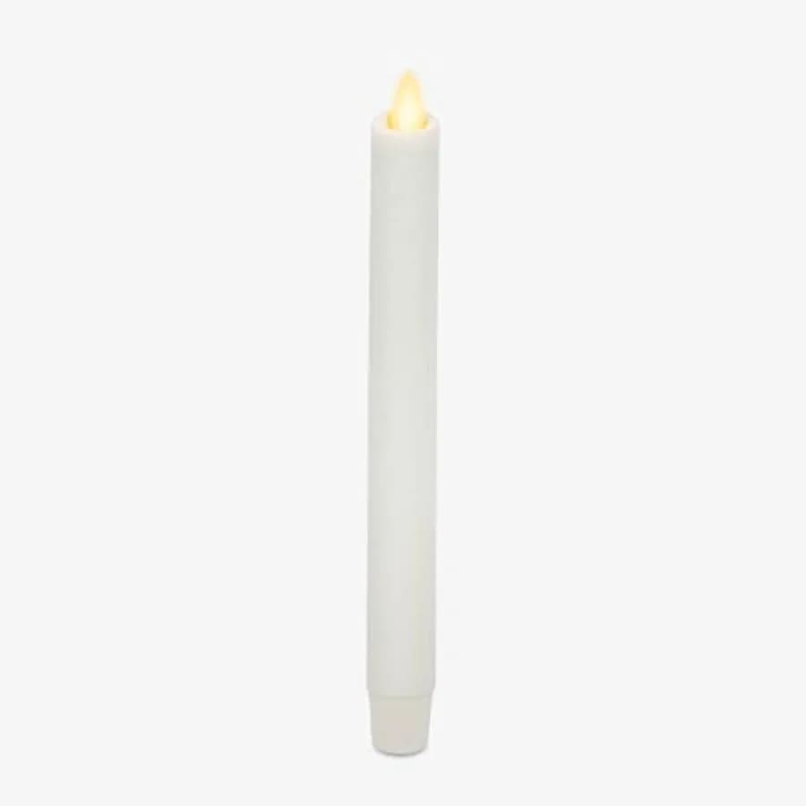 Candela a punta senza fiamma con glitter - 1" x 9.5