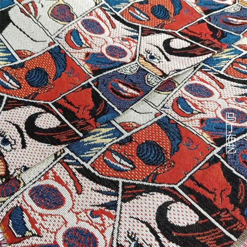 Tessuto jacquard colorato cartone animato per abbigliamento Design Cappello Borsa Mobili Tessili Tessuti per cuscini Panno Materiale da cucito fai da te