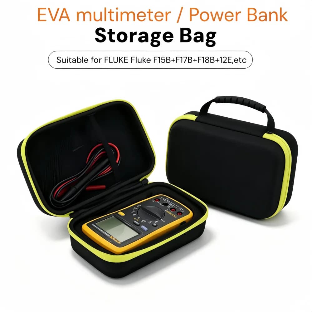 Borsa portaoggetti per power bank, custodia protettiva rigida in EVA per multimetro, custodia protettiva portatile antiurto per esterni, avviatore di emergenza per auto