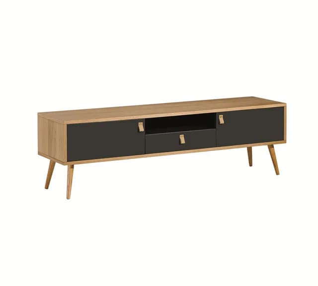 Supporti TV di vendita caldi Nuovo mobile TV di design Miglior prezzo Mobile TV in legno MDF con mobili da soggiorno con gambe in metallo