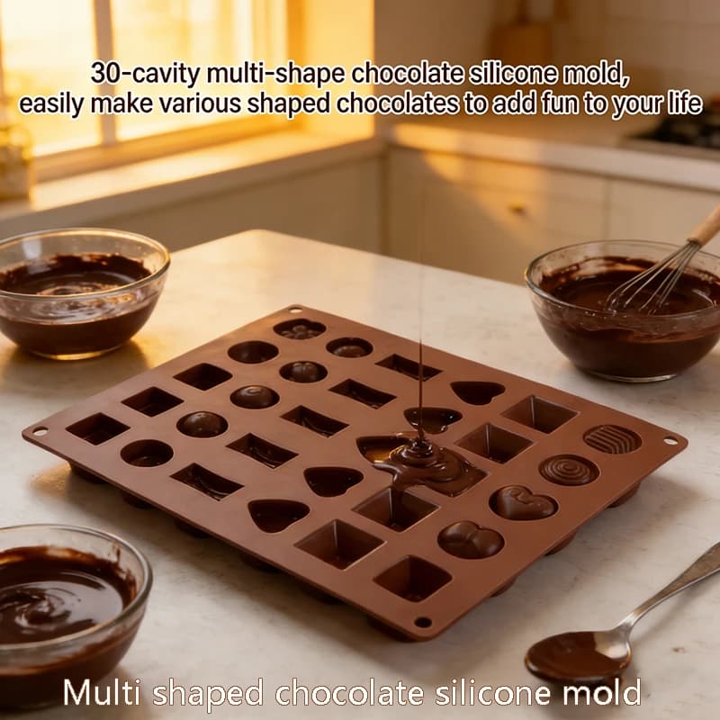 Stampo in silicone multiuso per caramelle, cioccolatini e ghiaccio, con contenitore per la produzione di ghiaccio e stampo per gelatine decorative