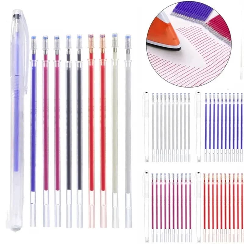 10 pz/set pennarello tracce ad alta temperatura scompare per tessuto patchwork pelle PU e marcatura forniture per cucire