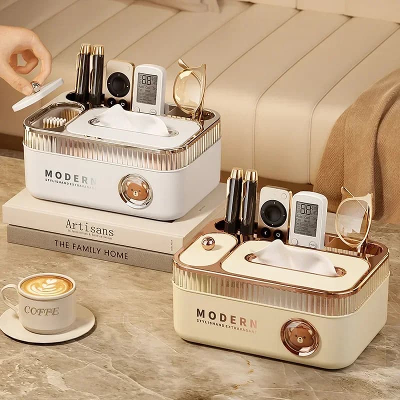 Paper Towel Box Multifunctional Creative Table Remote Control Box Box For Home