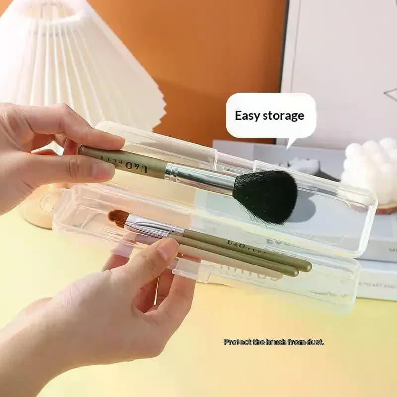 Scatola trasparente per spazzolino da denti Custodia portatile per organizer da viaggio Contenitore per dentifricio in plastica per l'igiene orale