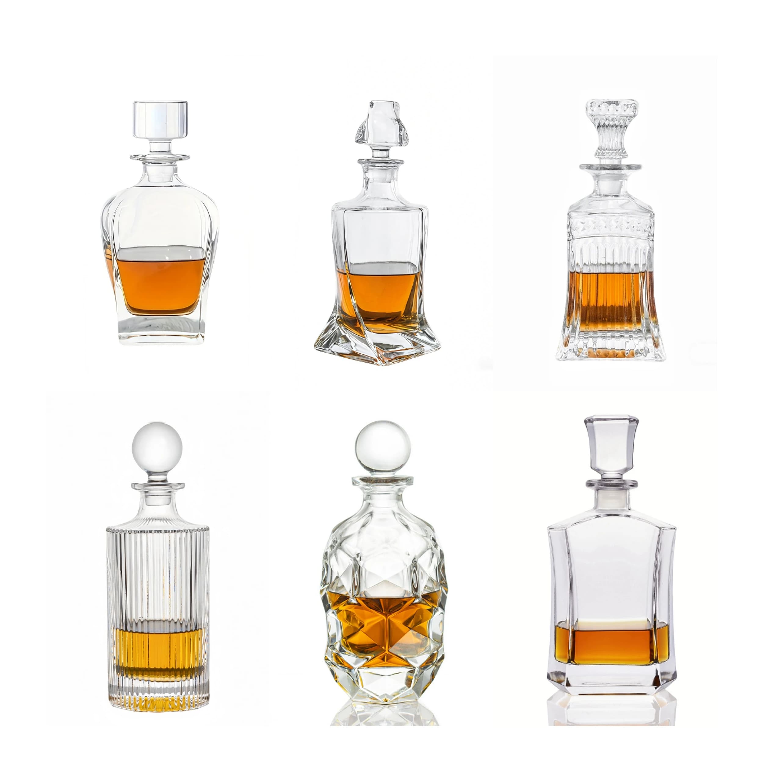 Decanter di Lusso per Whisky, Bottiglia in Vetro per Liquori, Birra, Vodka, Contenitore per Whisky, Accessori da Bar, Decorazione per la Casa