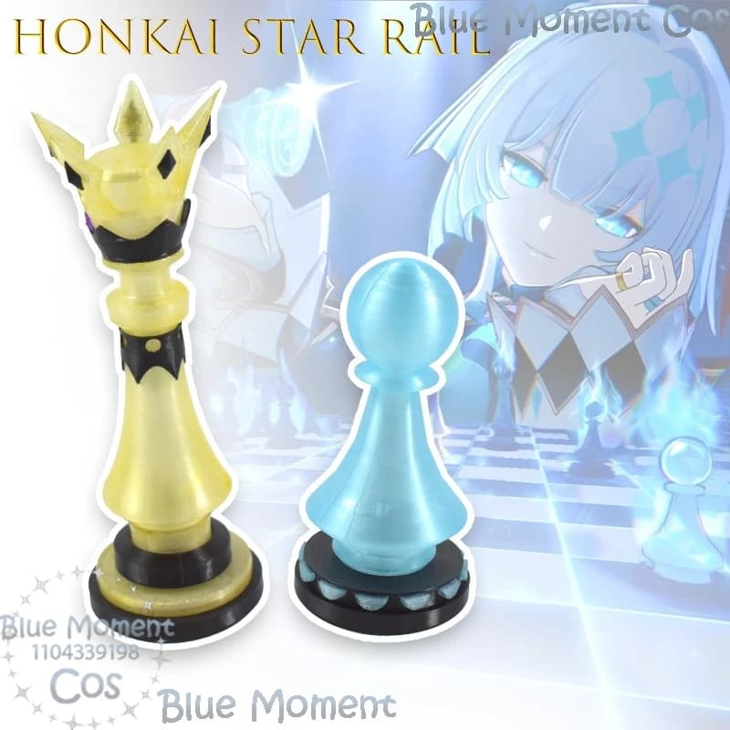 ‌ ‌ ‌ ‌ ‌ Honkai Star Rail Cerydra Pezzo degli scacchi Timbro Cosplay Anime Accessorio Decorazione Quadrato Giardino Paesaggio Gioco di ruolo Vestito da festa