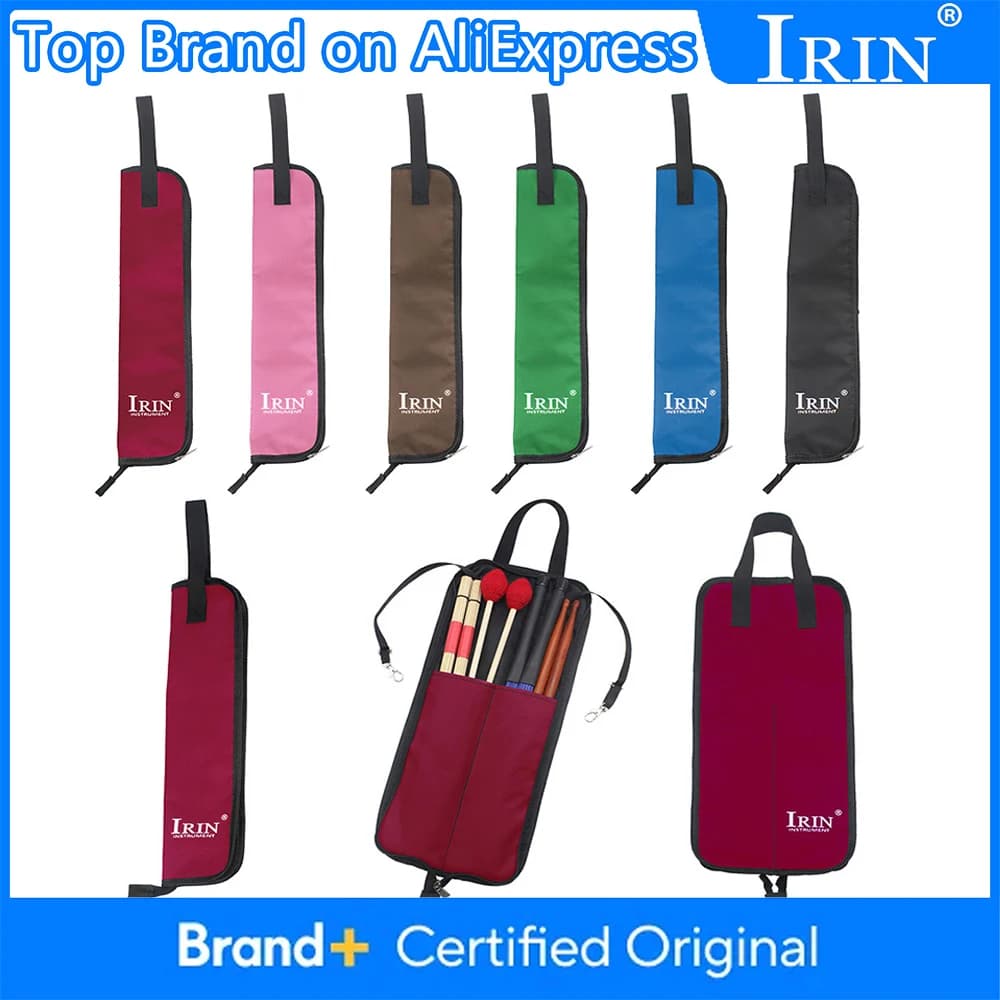 Colorful DrumStick Bag Ethnic Style Oxford Cloth Drumstick Thicken Case Large Capacity Handbag Percussion Instrument Parts