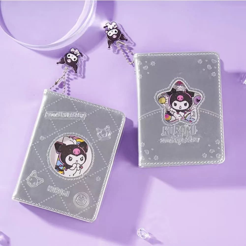 Agenda con copertina rigida originale Sanrio, con fogli staccabili, a tema cartone animato Kuromi, portatile, per studenti, diario, quaderno, articoli di cancelleria, regalo per ragazze