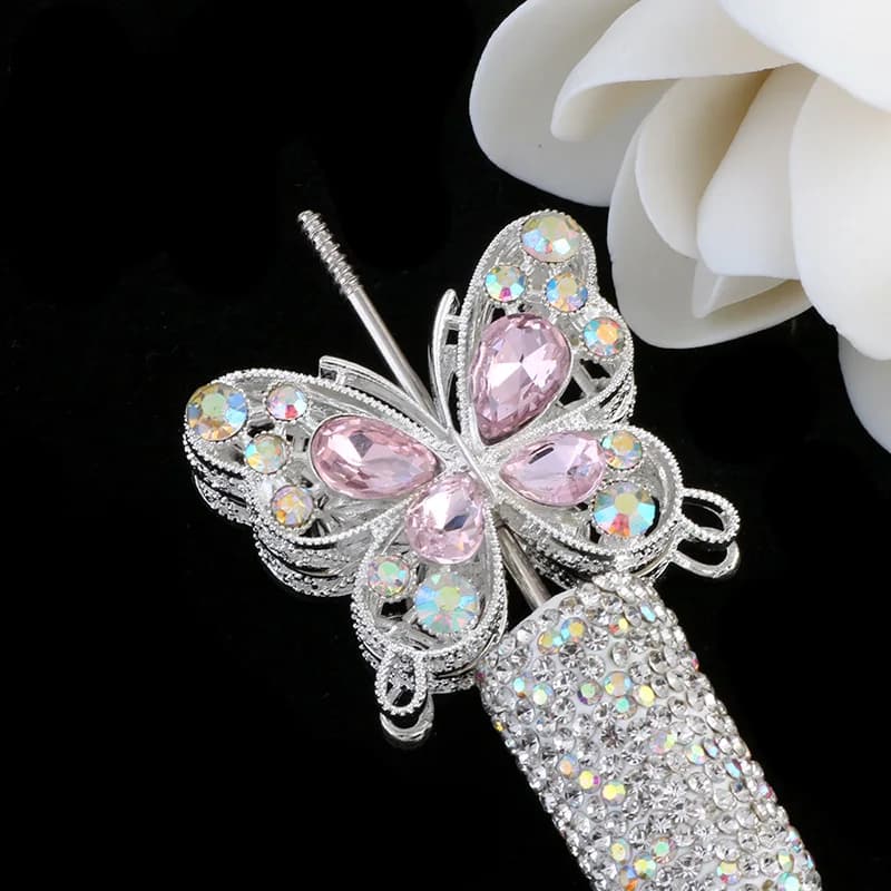 1 pz perline di cristallo colorate farfalla perline distanziatrici allentate ciondoli per artigianato collana fai da te braccialetto creazione di gioielli accessori