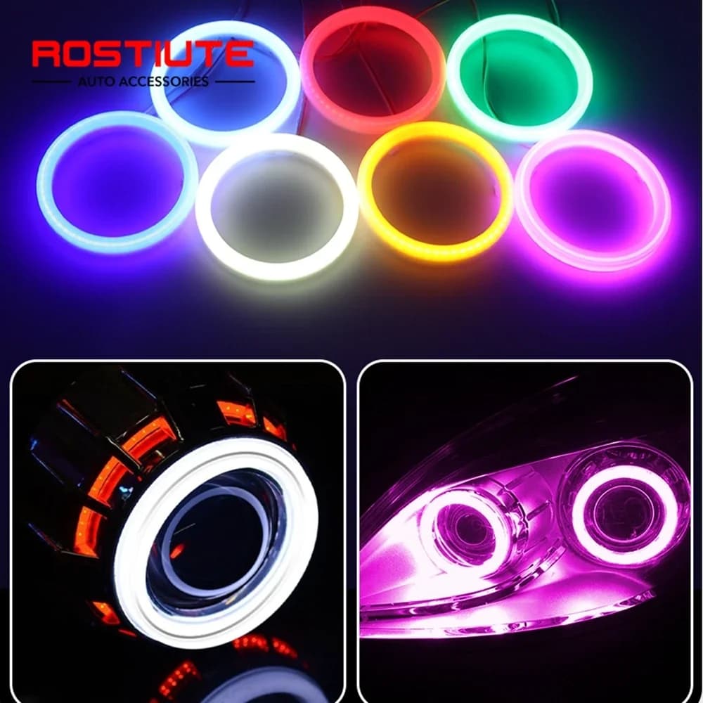 Anelli Halo in luce di cotone Led Angel Eyes Accessori per fari per auto Luci di marcia diurna Luce per auto EDL per moto fuoristrada 4X4