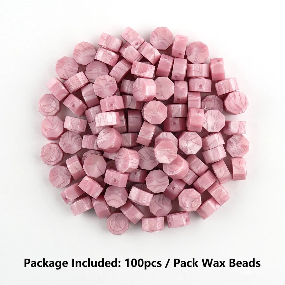 Pink Dark Sealing Wax Beads Kit Best Wishes Wax Seal Stamp Set for Wedding Wax Seal Scrapbooking Craft Card Making Supplies