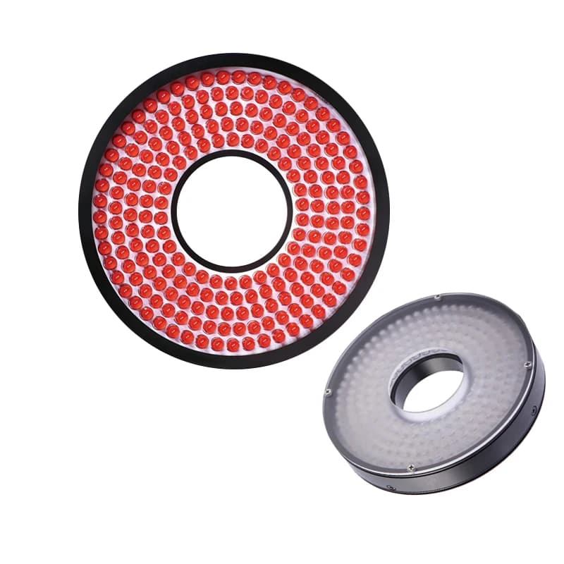 Ccd industrial camera ring 90 degrees with light source for artificial vision special ring light source inspection