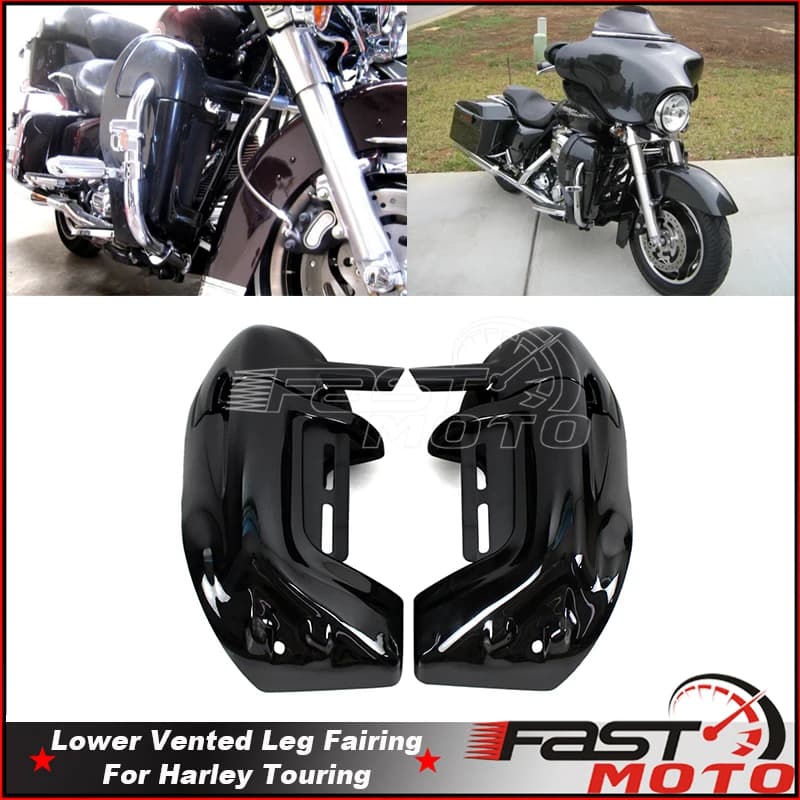 Motorcycle Lower Vented Leg Fairings Cap Glove Box For Harley Road King Touring Street Electra Glide FLHR CVO 83-13 Accessories