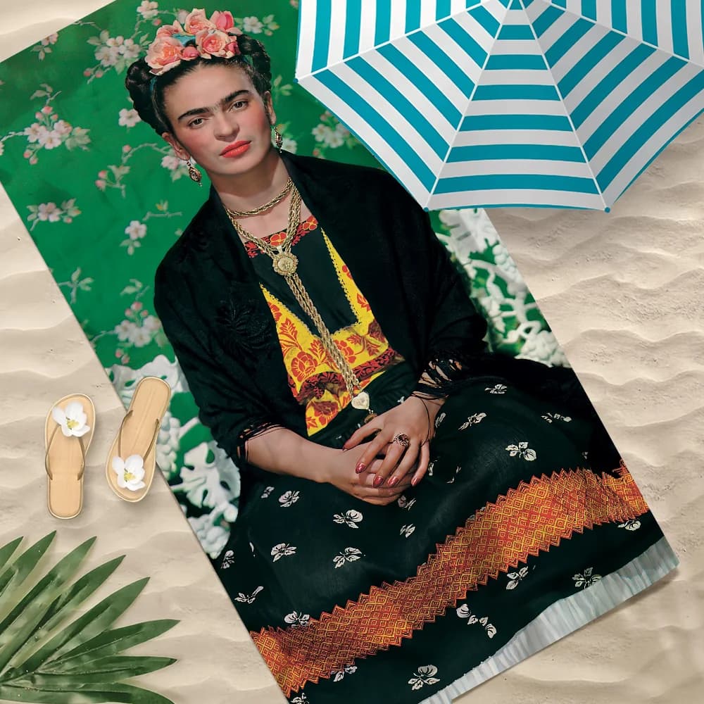 F-frida art Towel Beach Quick Dry Soft Pool K-kahlo-o Asciugamani Regalo per viaggi Palestra Doccia Sport da campeggio