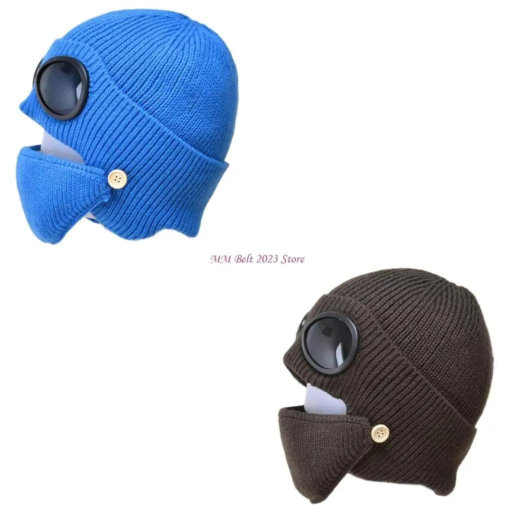 49ME 2 pezzi occhiali berretto berretto maschera viso set maglia ciclismo berretto teschio copertura bocca