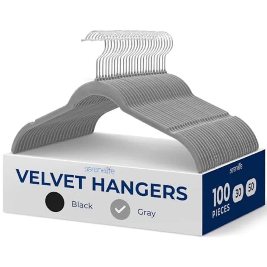Shirt Hangers Heavy Duty Non-Slip Velvet Hangers with 360° Swivel Hooks Slim Space-Saving Design for Tops Jackets Blouses and S
