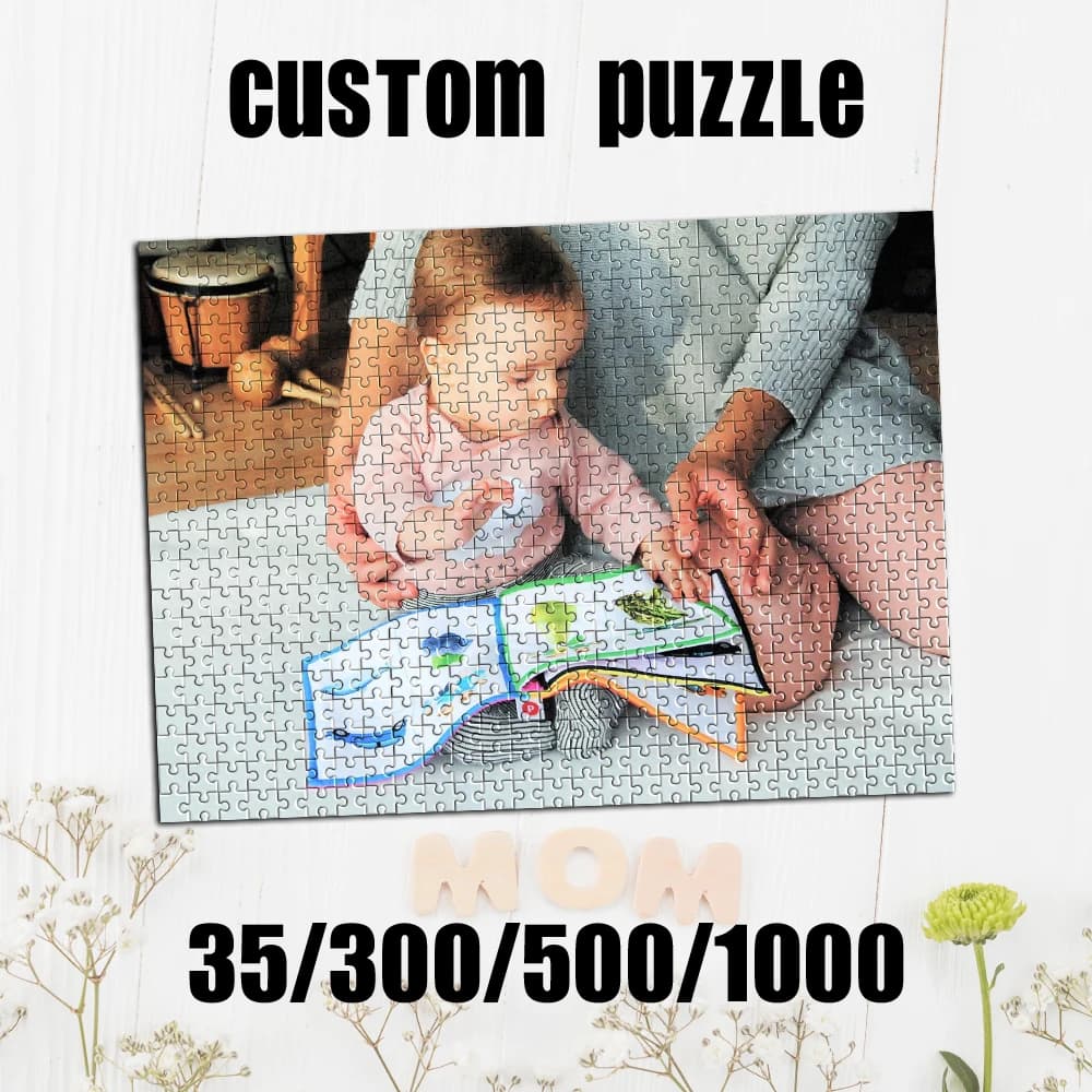 Puzzle personalizzato con foto da 35/300/500/1000 pezzi, ritratto personalizzato, regali di compleanno per amanti degli animali domestici