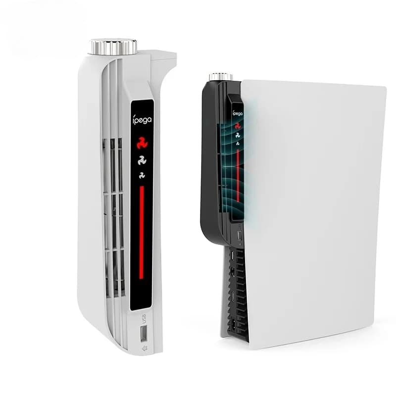 Radiatore Centrifugo per PS5 con Controllo Intelligente della Temperatura, Ventola Posteriore per Console di Gioco con Indicatore LED
