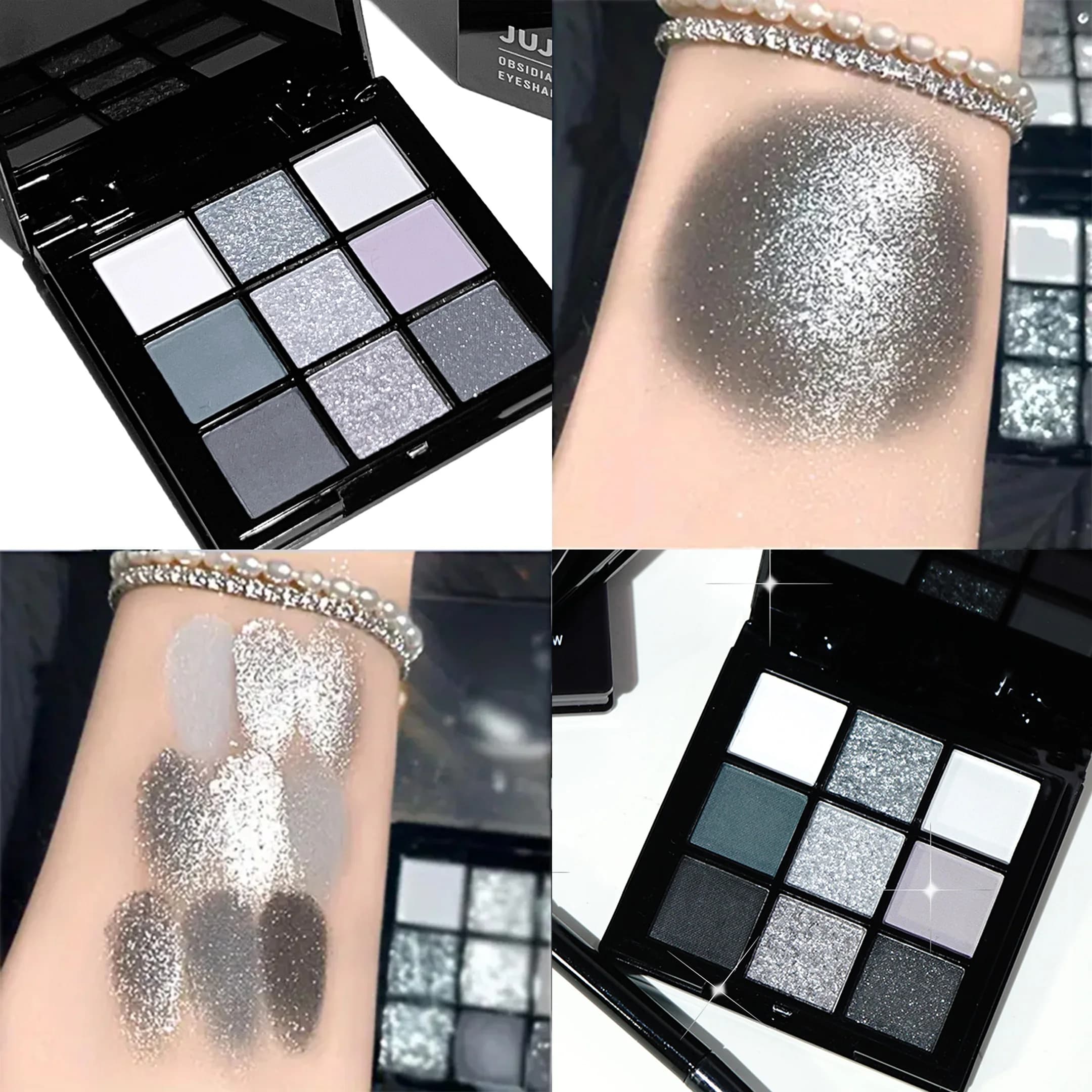 Plate for nine-colored umbrella with black light star Make-up dark black dark black cement plate cross-border