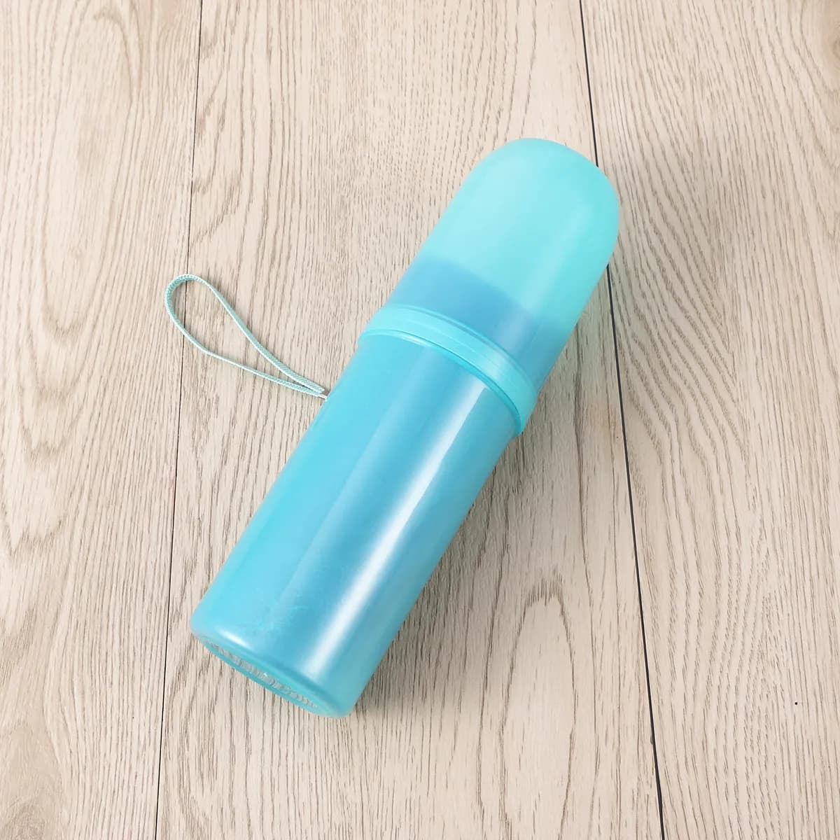 Simple Pragmatic Portable Plastic Toothbrush Case Holder Box for Travel Camping Lightweight Odorless Clean Brush Storage Indigo