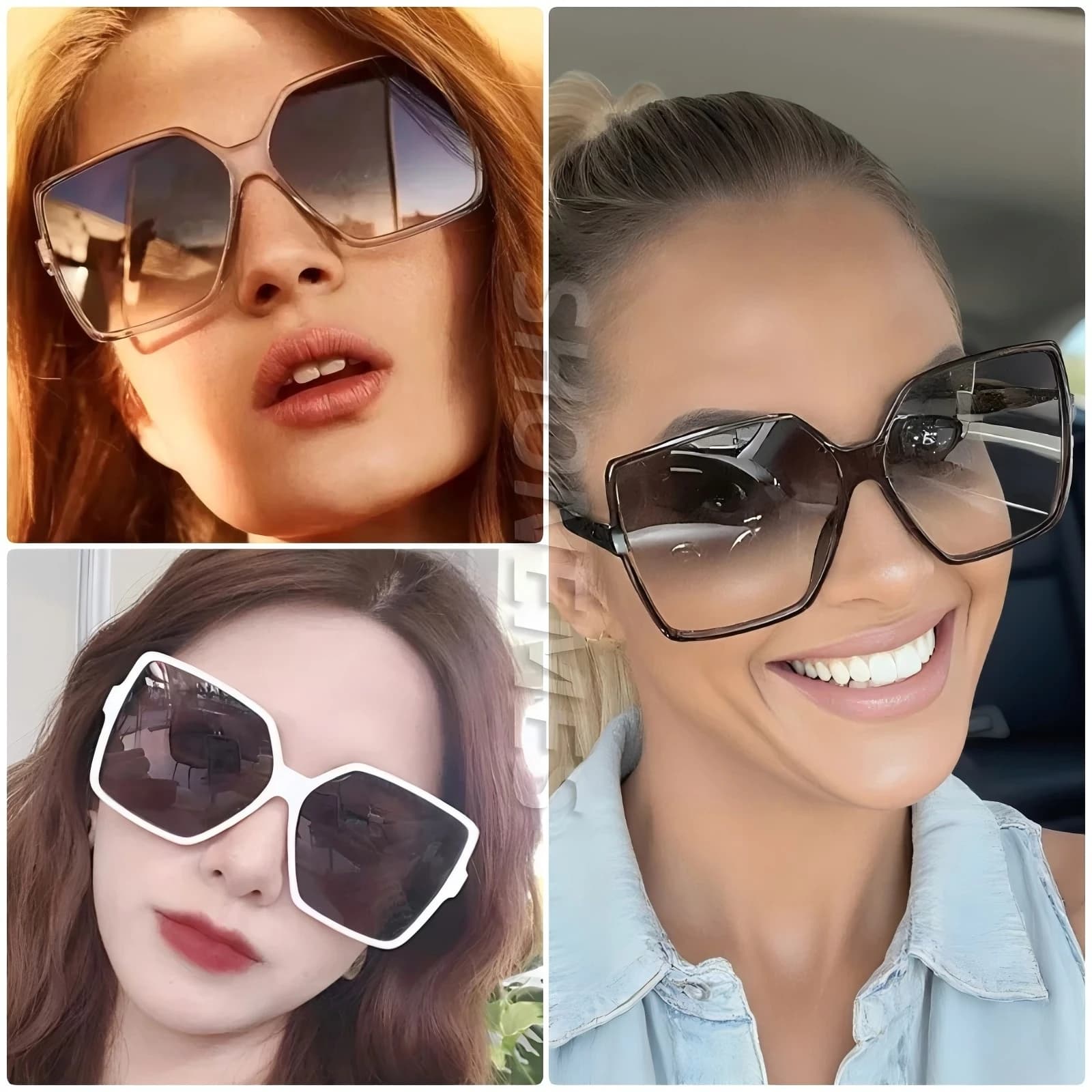 Fashionable sunglasses for men and women; colored lenses shaded; women's sunglasses design plastic; UV400 sunglasses