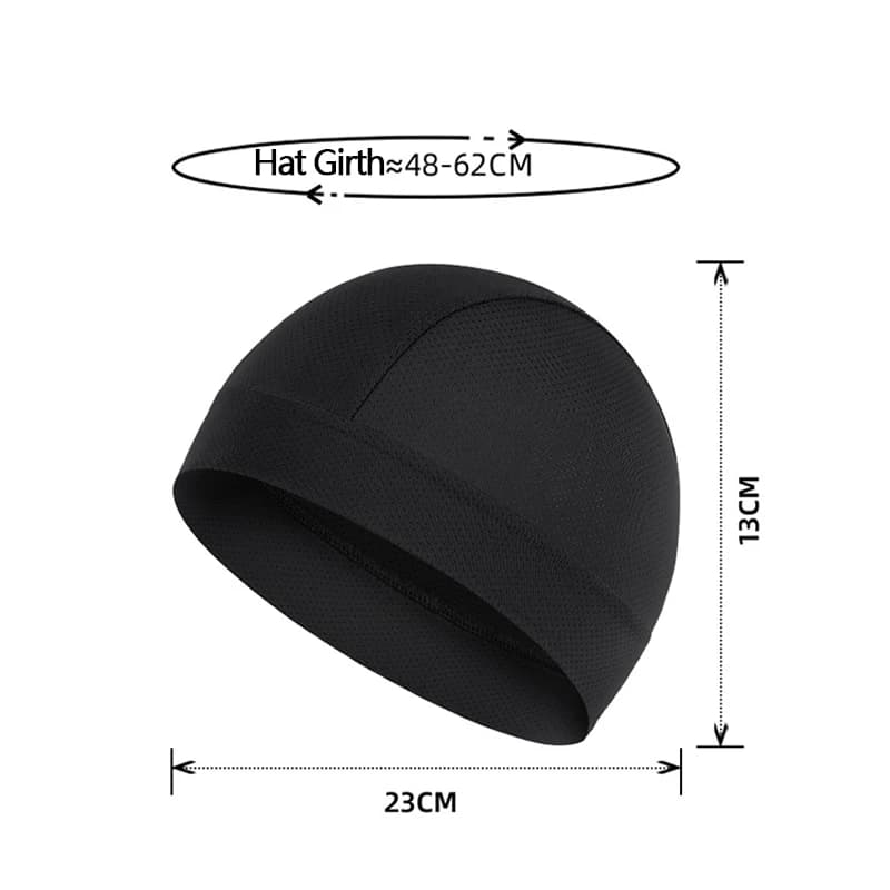 Berretto da ciclismo estivo da uomo e da donna ad asciugatura rapida, casco da bicicletta per moto, interno in seta di ghiaccio, berretto piccolo per bici da moto