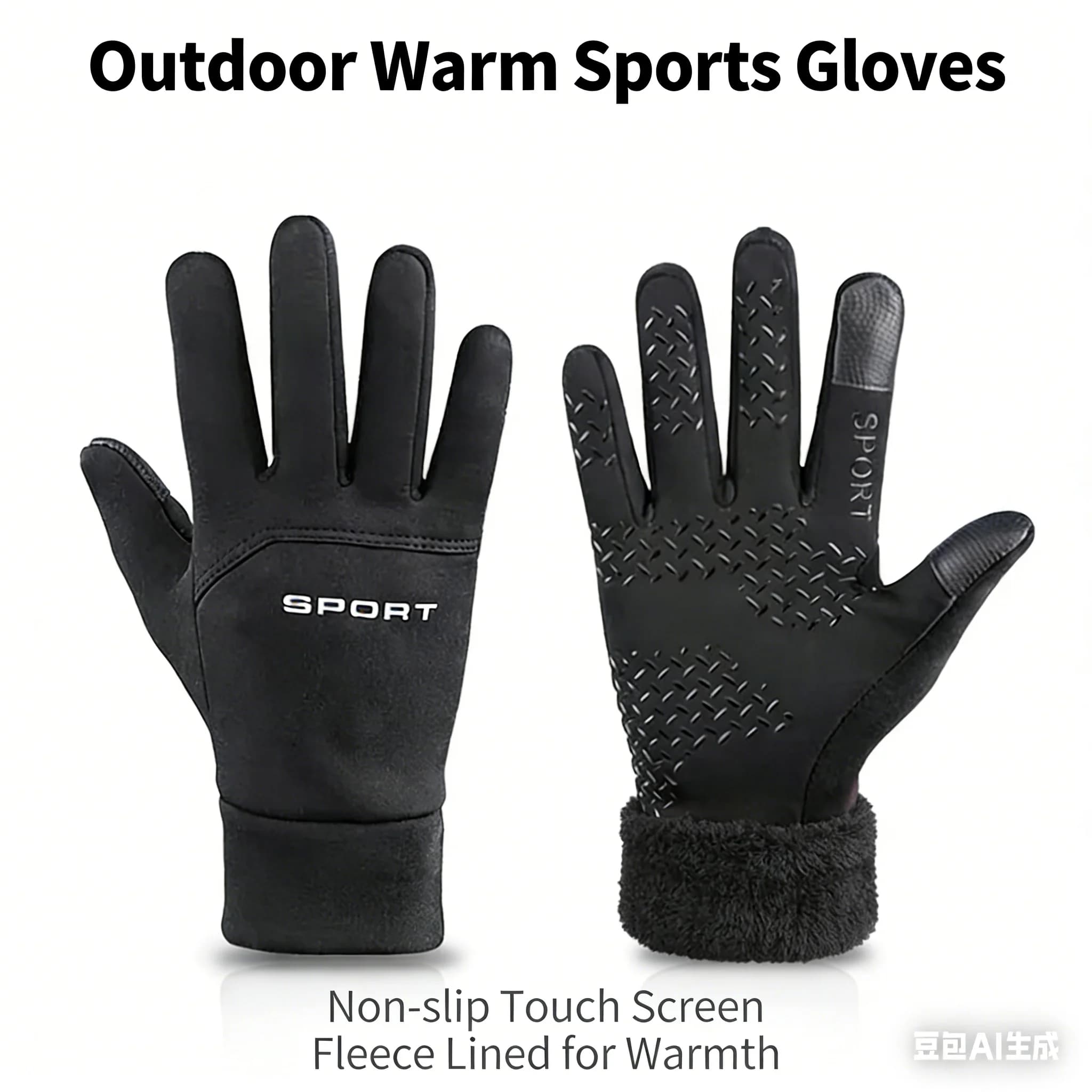Gloves Touch Screen Winter Warms for Men and Women, for Open Sports, Race, Gym and Fitness