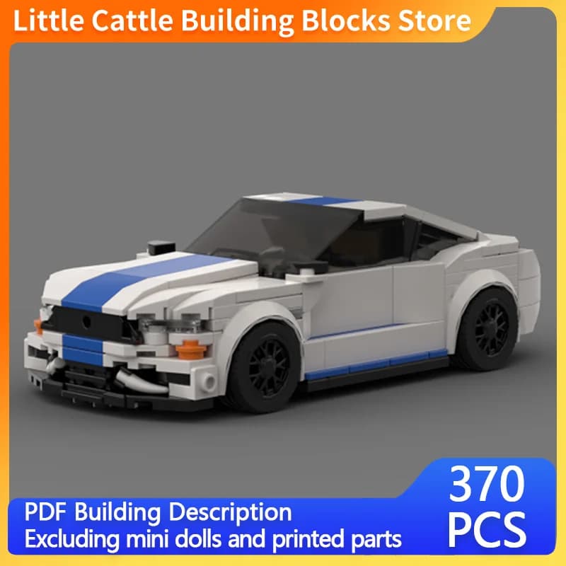 Speed Racing Car Model MOC Building Bricks Mustang VI Hypercar Modular Technology Children Holiday Gifts Assemble Toys Suit