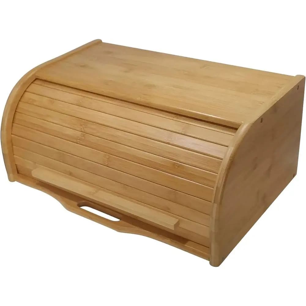 Large container for bread, bread basket, wooden box, storage containers, kitchen organizer, dish holder with roll cover. boxes for bread or kitchen containers