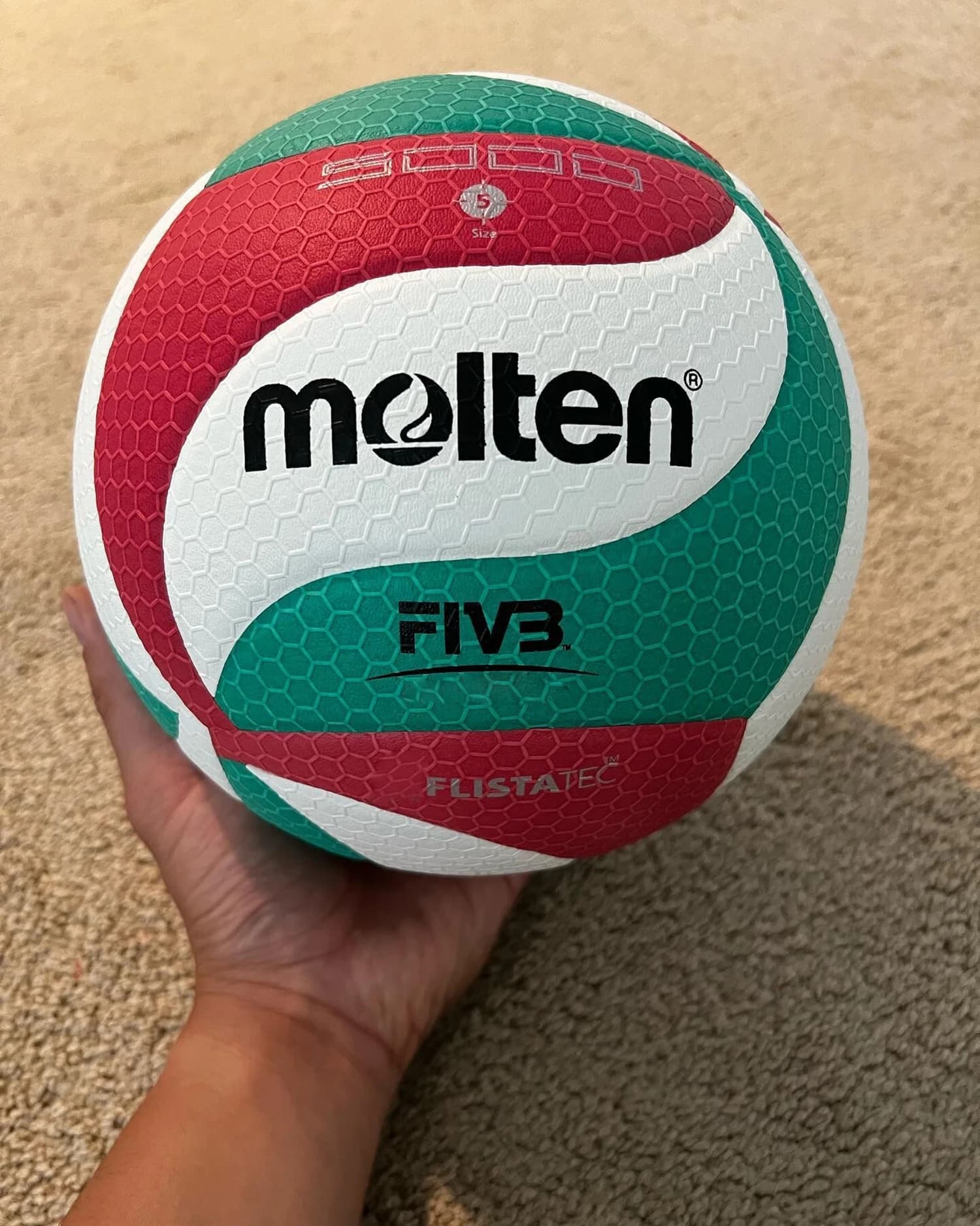 Original FLISTATEC Volleyball Size 5 PU Volleyball for Students Competition Training for Adults and Outdoor Teenagers for Interior