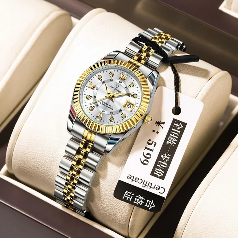 Orologi da polso al quarzo moda 28MM Nuovi orologi da donna per donna Orologio da donna in oro piccolo con diamanti di lusso da donna Tudo Por 1 Real Reloj Muje