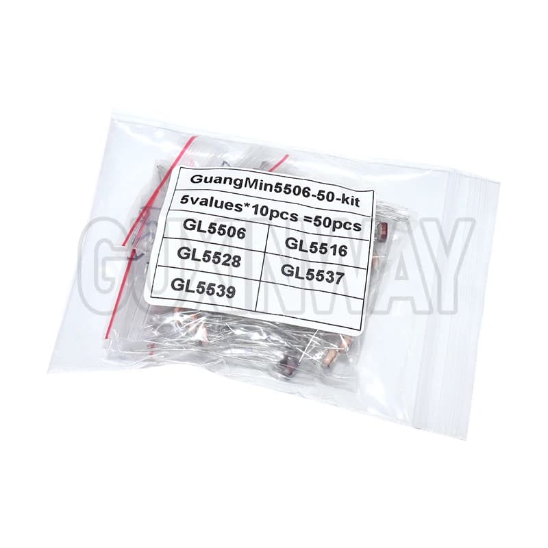 50 Pz/Lot LDR Photo Sensitive Resistance Photoelectric resistance 5528 5506 5516 5537 5539 GL5528 For Arduino