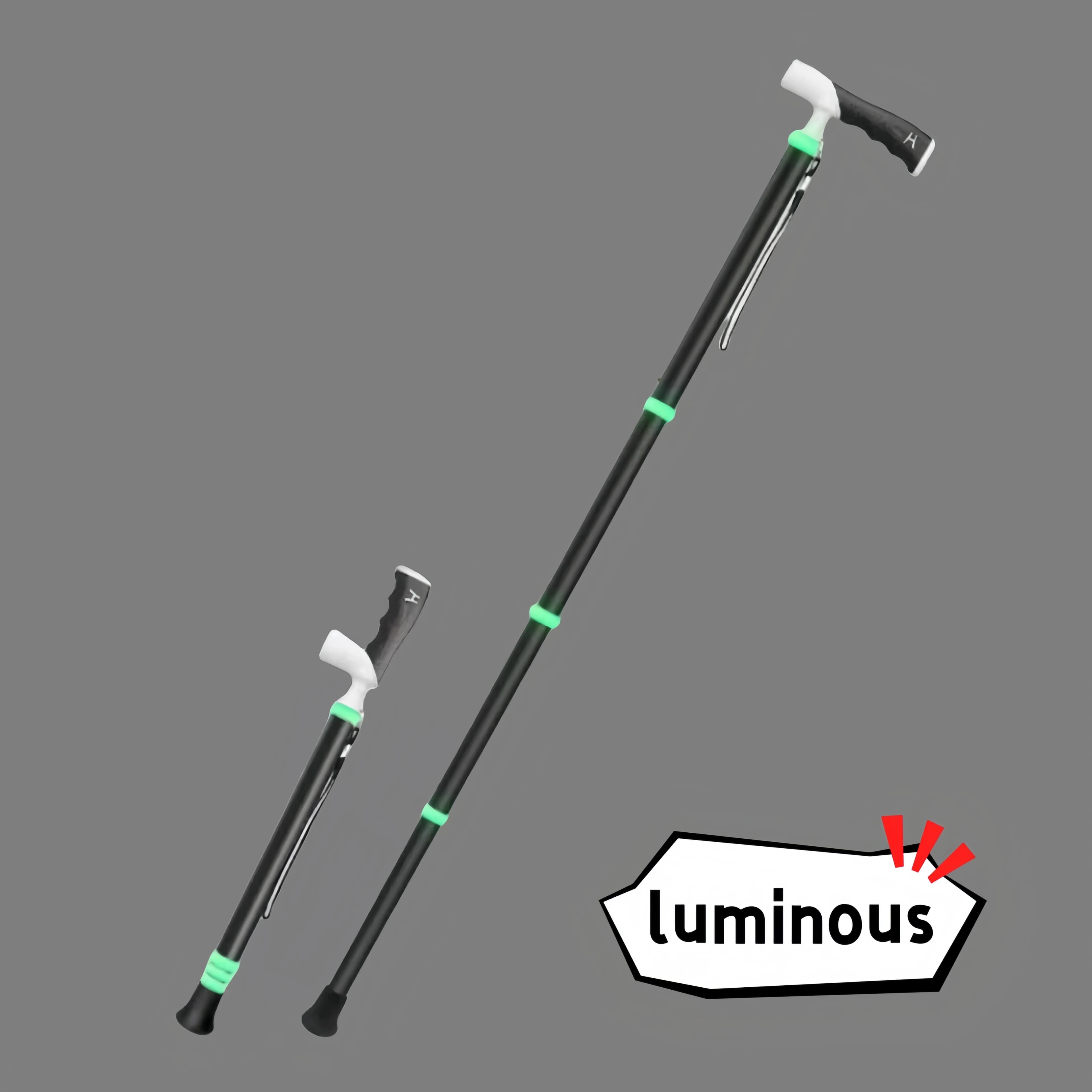 2025 Titanium steering handle Walking stick Adjustable rod Aluminum retractable trek sticks Telescopic sticks Portable crumbler