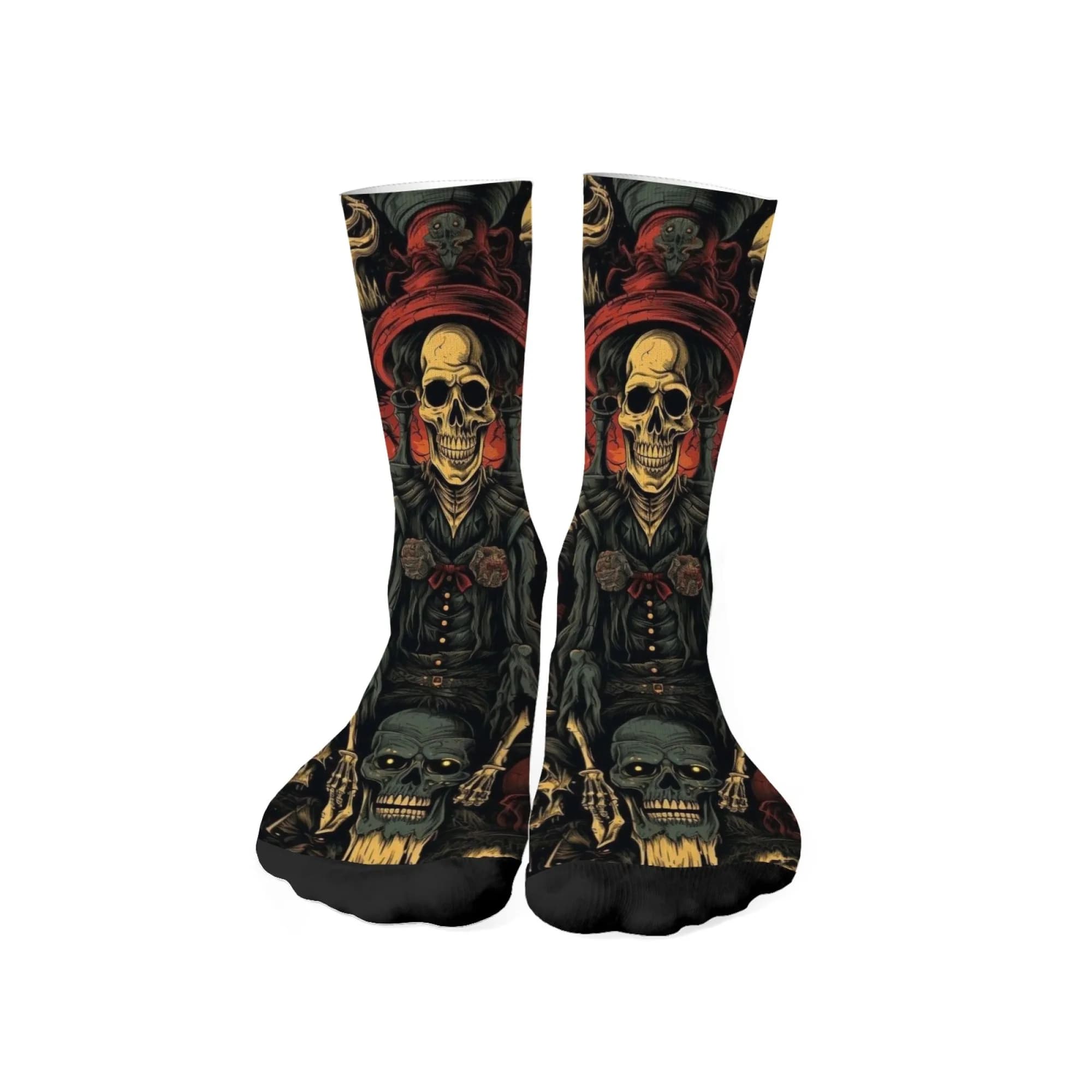 Dark Mask Print Skull Party Socks Gothic Gift Fashion Casual Hot news Funny crew socks Harajuku Cycling socks Basket