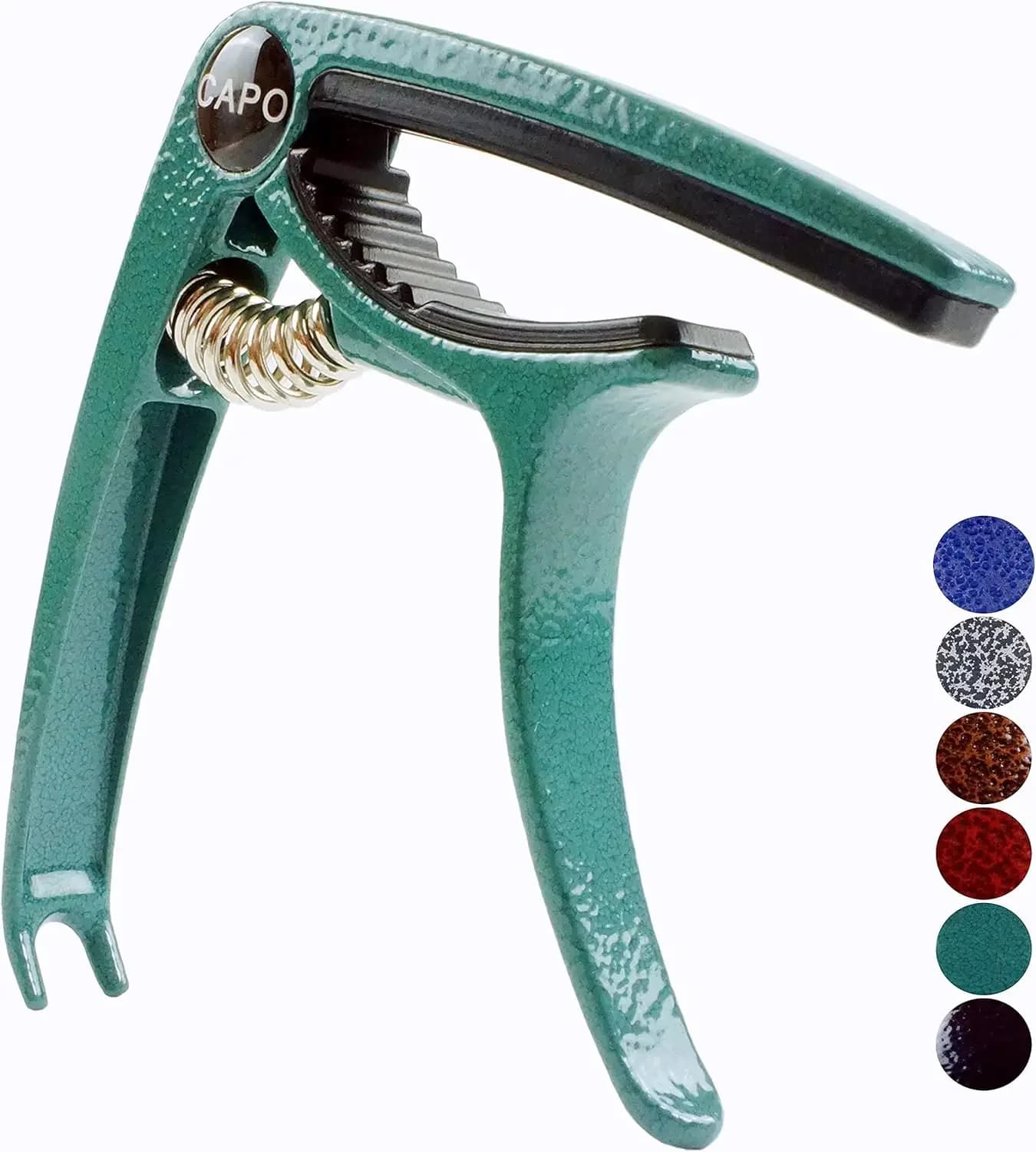 Capotasto Leggero in Lega di Zinco per Chitarra Acustica, Elettrica, Basso, Mandolino, Banjo, Ukulele in Verde Scuro