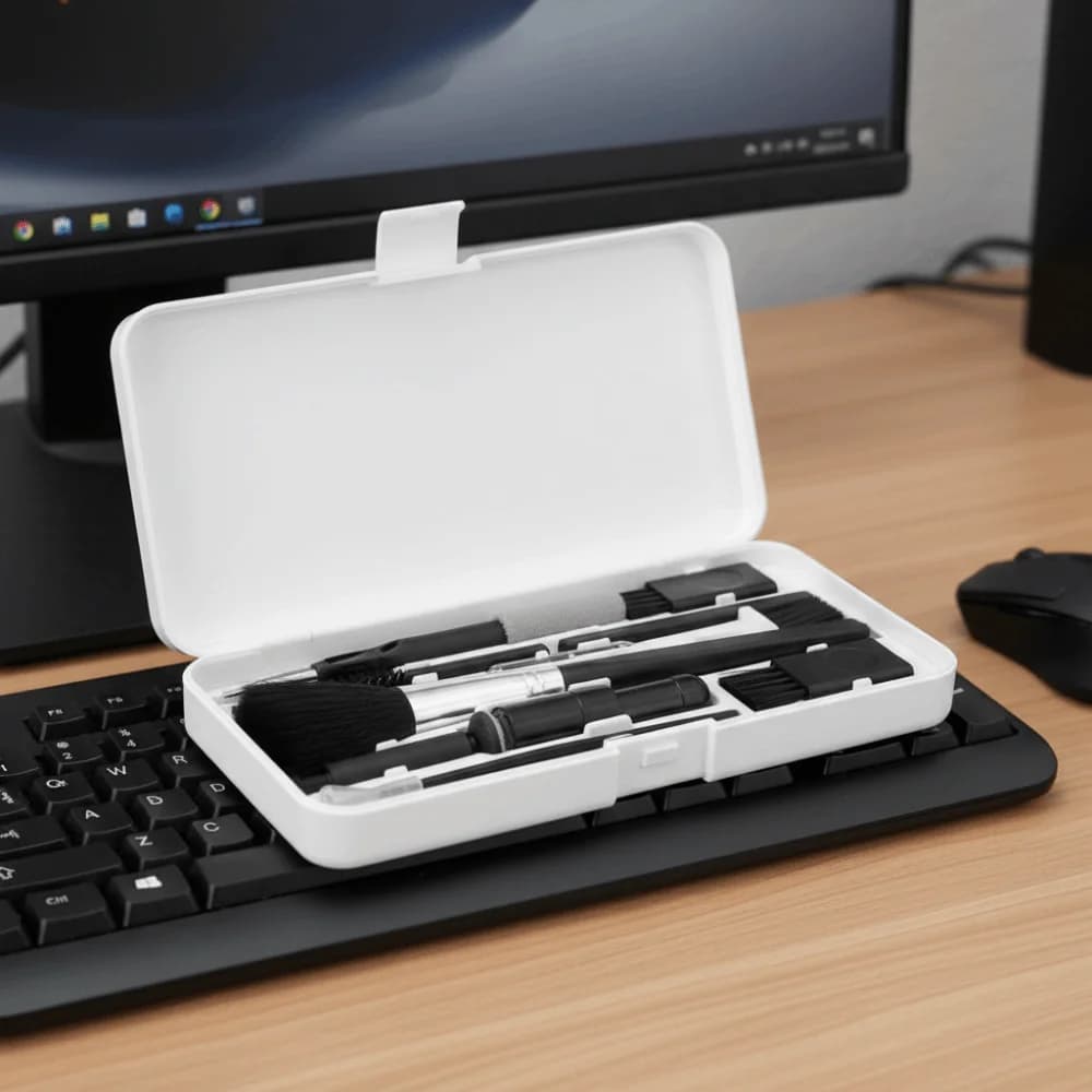 Computer keyboard cleaning kit 18 in 1 professional with storage box Set of reusable dust cleaning brushes