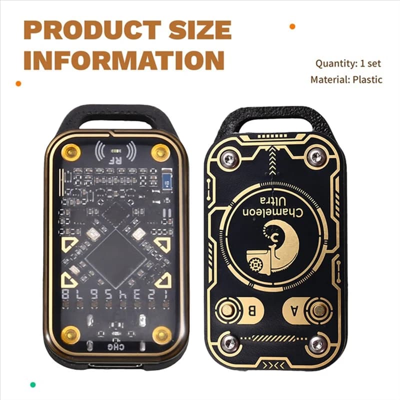 A25P Chameleon Ultra RFID Smart Chip Reader + 2XCUID Portachiavi Smart Card Emulatore NFC Duplicatore 125K 13.56M ID IC Card Decodifica