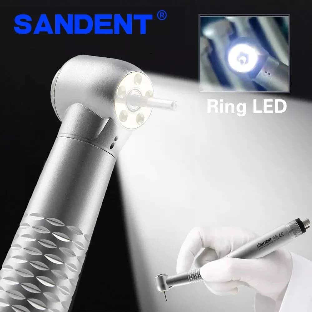SANDENT Electronic Dental Generator LED High Speed Manipula 5 * Lampadina Shadeless Ring 4 holes